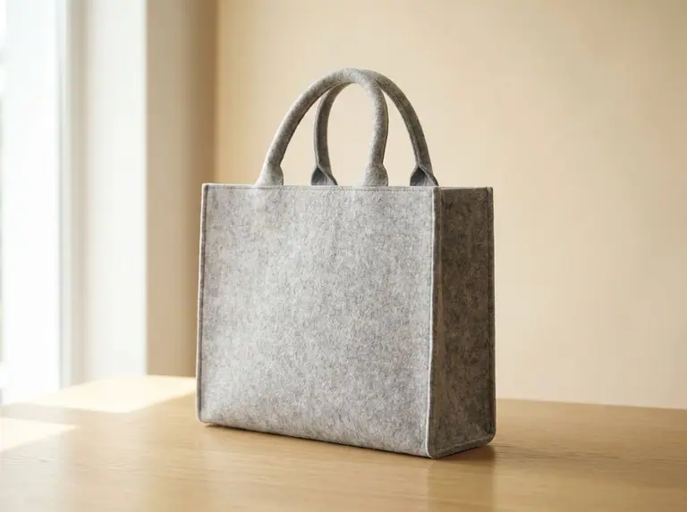 Formstabile Filztasche mit Logo