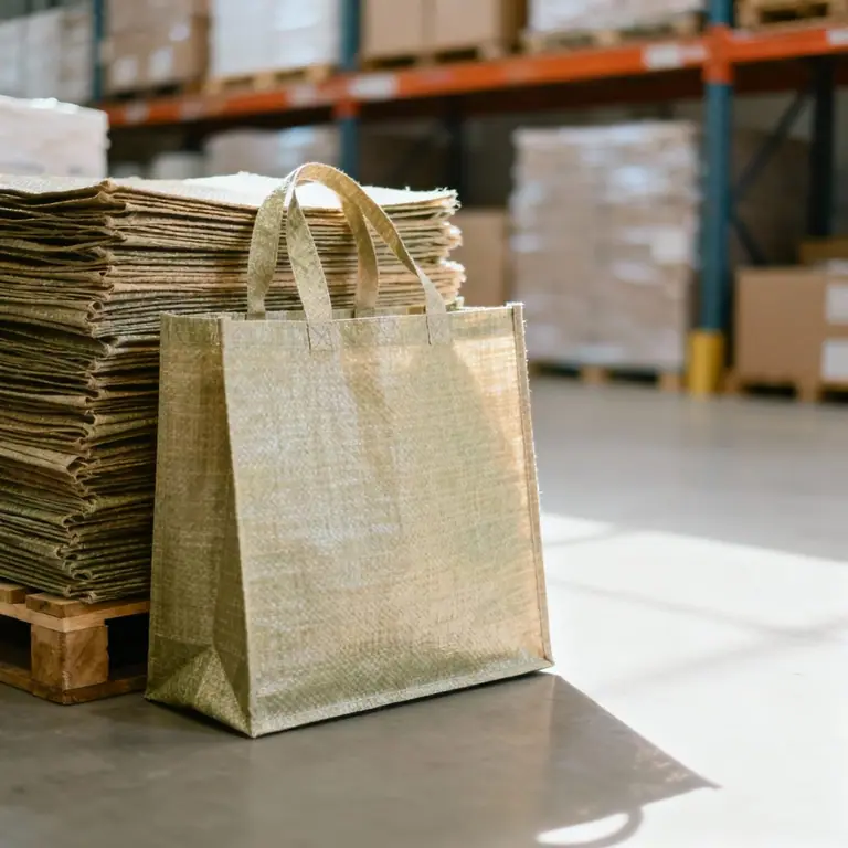 Bedruckte Werbetaschen aus Jute und Baumwolle im ShopyBag-Lager